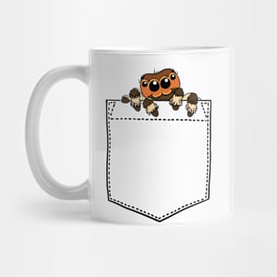 Jumping spider in my pocket Mug